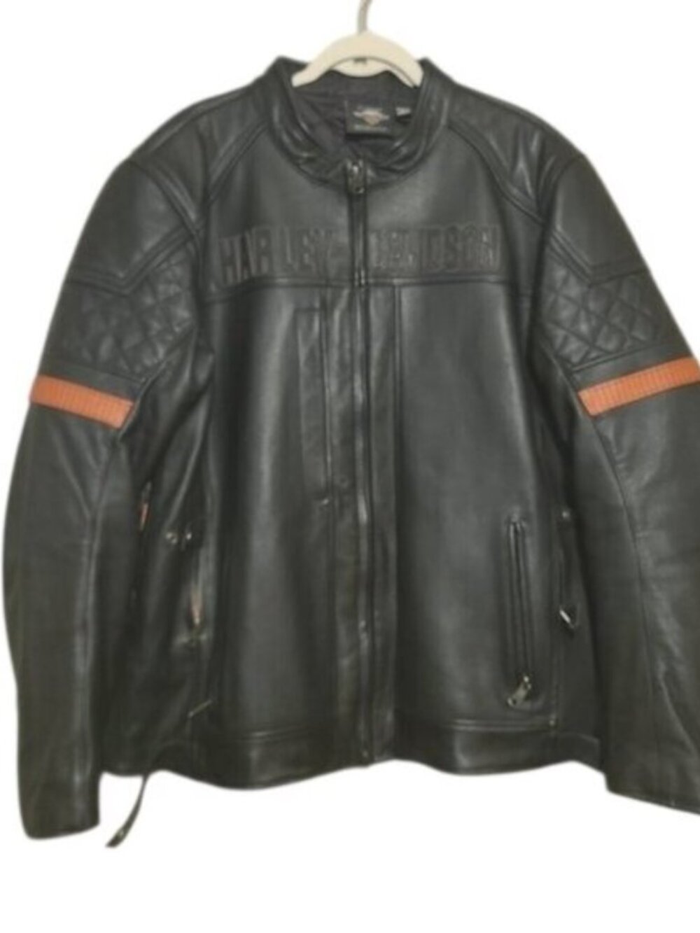 Harley-Davidson Vanocker Waterproof H-D Triple Vent System Leather Jacket (2XL)
